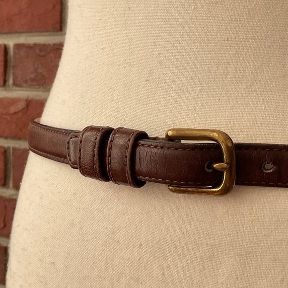 Gail Labelle Inc Brown Leather Medium Belt Size M - Picture 9 of 14